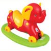 Balansoar elefant 2 in 1 cu roti Rosu 2