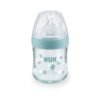 Biberon de sticla cu tetina silicon Nuk Nature Sense 120 ml 0 6 luni S 2