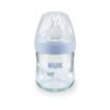 Biberon de sticla cu tetina silicon Nuk Nature Sense 120 ml 0 6 luni S 3