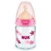 Biberon sticla Nuk control temperatura cu tetina latex 120 ml 0 6 luni 2