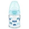 Biberon sticla Nuk control temperatura cu tetina silicon 120 ml 0 6 luni 1