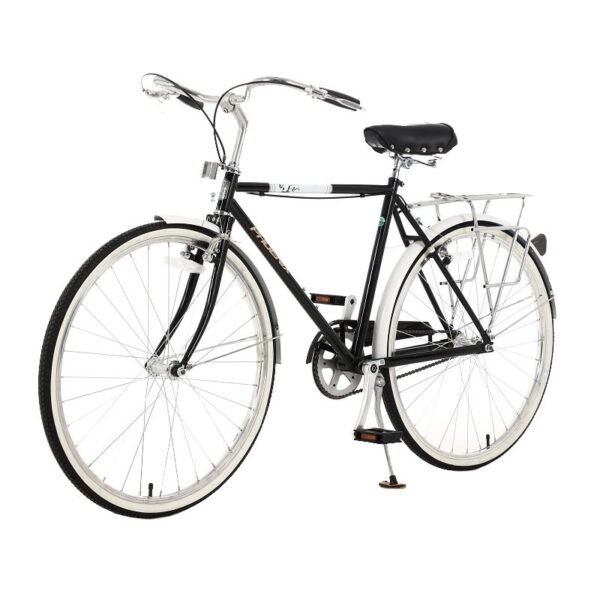 Bicicleta de oras 26 inch cadru otel portbagaj aspect vintage neagra