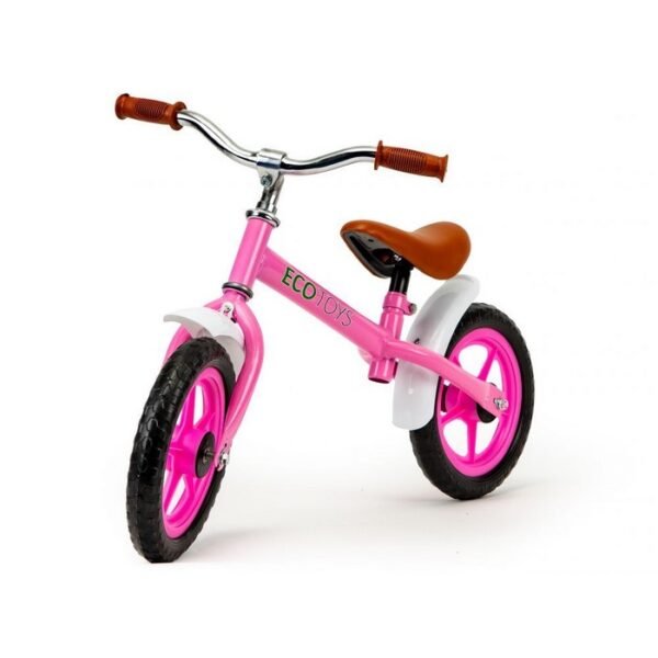 Bicicleta fara pedale cu aripi la roti ecotoys n2004 roz