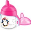 Cana cu duza moale Avent 260 ml Penguin pink 3