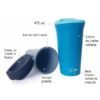 Cana multifunctionala din silicon GoSili Royal Blue 1