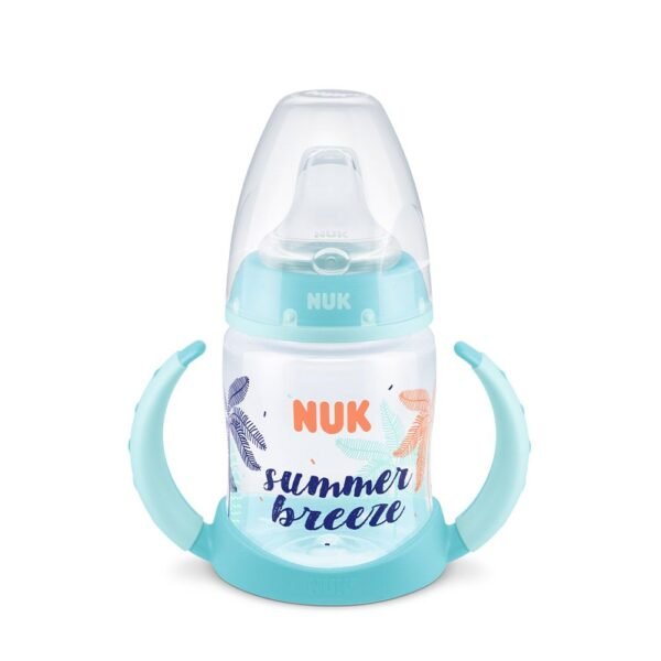 Canita cu duza silicon si manere Nuk First Choice Beach Time 150 ml