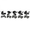 Carucior 2 in 1 reversibil X2 Black 0 36 luni BUF BOOF 1