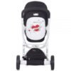 Carucior Chipolino Electra 3 in 1 negru cu cadru alb 18