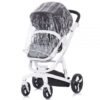 Carucior Chipolino Electra 3 in 1 negru cu cadru alb 4