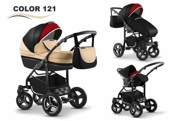 Carucior mikado city star 3 in 1 culoare 121 bejnegrurosu