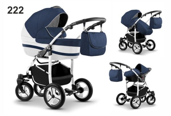 Carucior mikado city star s line 3 in 1 culoare 222 albastrualb