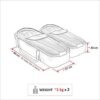 Carucior pentru gemeni Mikado DUET LUX D 14 3 in 1 1