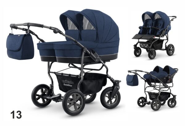 Carucior pentru gemeni mikado goldstar gs 13 3 in 1