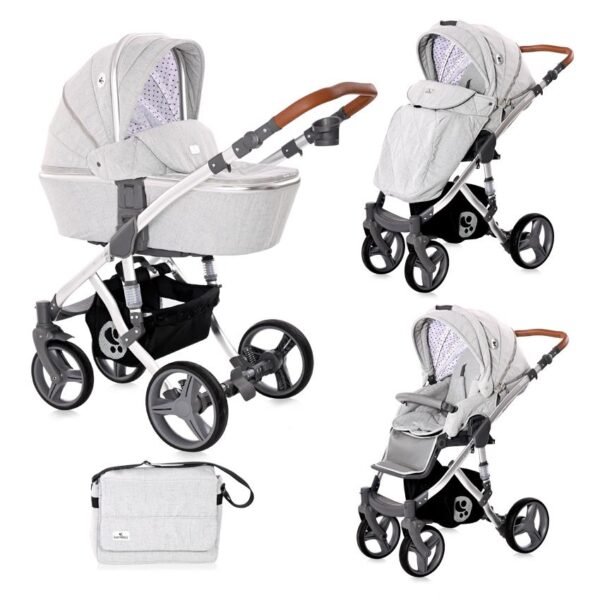Carucior rimini set 2in1 grey black dots