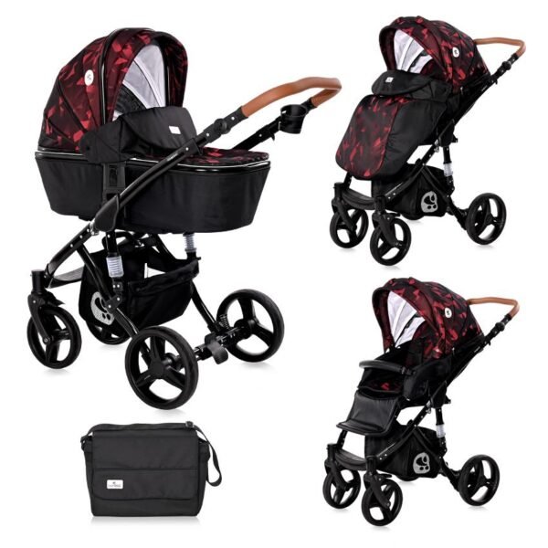 Carucior rimini set 2in1 ruby red black
