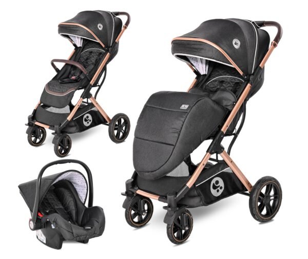 Carucior set storm pana la 22 kg cos auto inclus cadru aluminiu luxe black scaled