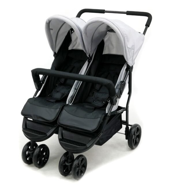 Carucior sport pentru gemeni asalvo double dinamic anthracite
