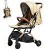 Carucior sport usor S 16 BUF BOOF Brown 0 36 luni 180 grade inclinare deplasabil ca troler in varianta pliata 4