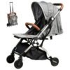 Carucior sport usor S 16 BUF BOOF gri 0 36 luni 180 grade inclinare deplasabil ca troler in varianta pliata 4