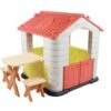 Casuta copii 2 in 1 deluxe cu masuta si bancheta Edu Play 1