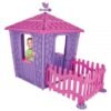 Casuta cu gard pentru copii Pilsan Stone House with Fence purple 1