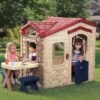 Casuta picnic cu terasa maro 2