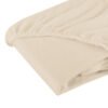 Cearceaf cu elastic din frotir bej 120x60 cm 2