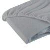 Cearceaf cu elastic din frotir gri 12060 cm 2