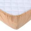 Cearceaf cu elastic pentru patut de 120x 60 cm cappucino 1