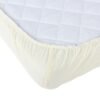 Cearceaf cu elastic pentru patut de 120x 60 cm crem 1