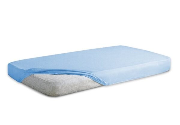 Cearceaf din bumbac 100 cu elastic 120x60 cm Blue 24