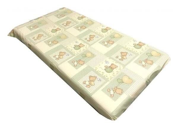 Cearsaf cu elastic pe colt 140x70 cm Ursuleti pe bej
