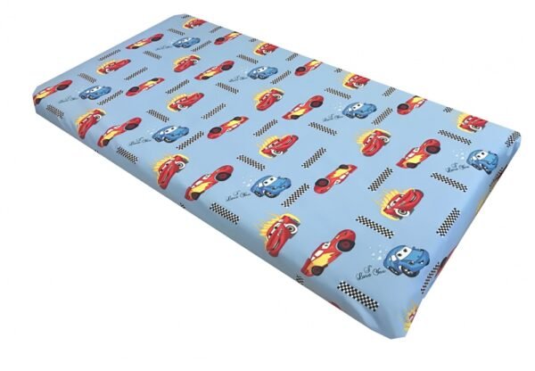 Cearsaf cu elastic roata 140x70 cm Cars