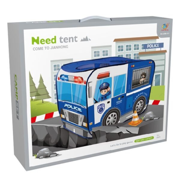 Cort de joaca cu 30 bile statie de politie Need Tent 114 x 73 x 73 cm