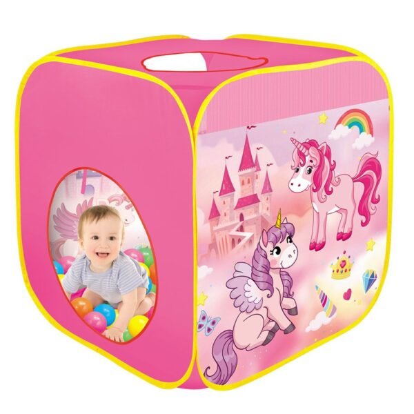Cort de joaca cu bile Unicorn Castle 74 x 74 x 79 cm