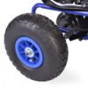 Kart cu pedale pentru copii cu roti gonflabile Top Racer Blue 2