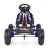 Kart cu pedale pentru copii cu roti gonflabile Top Racer Blue 4