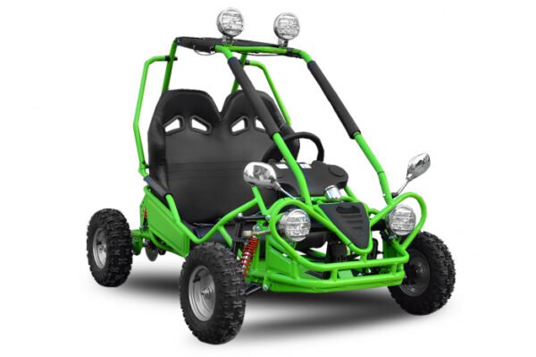 Kart electric pentru copii intre 4 si 9 ani cu 2 locuri NITRO Buggy 450W putere 36V culoare verde