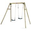 Leagan din lemn pentru 2 copii Double Swing Set Plum 1
