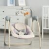 Leagan electric Caretero Loop cu telecomanda Beige 6