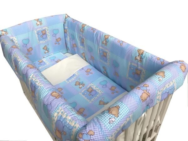 Lenjerie de pat Maxi Ursuleti pe albastru 120x60 cm