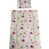 Lenjerie patut Hubners Kitty Floricele 5 piese crem 2