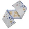 Lenjerie patut cu 5 piese 120x60cm Teddy Hug Blue M1 1