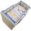 Lenjerie patut cu 5 piese 120x60cm Teddy Hug Blue M1 2