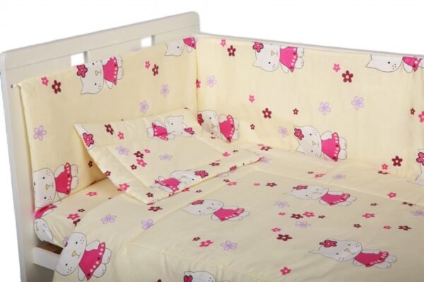 Lenjerie patut cu 5 piese Kitty Crem