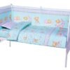 Lenjerie patut cu 5 piese Sleepy Little Bear Turquoise 018 1