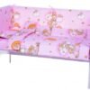 Lenjerie patut cu 5 piese Sleepy Teddy Bear Pink 008 1
