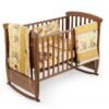 Lenjerie patut cu 6 piese si protectii laterale complete Honey 120x60 cm 2