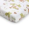 Lenjerie patut cu 6 piese si protectii laterale complete Jungle 120x60 cm 1