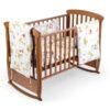 Lenjerie patut cu 6 piese si protectii laterale complete Jungle 120x60 cm 2